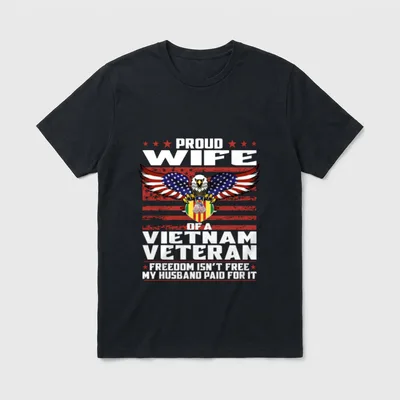Freedom Isn't Free Proud Wife T-Shirt – Classic T-Shirt in Black