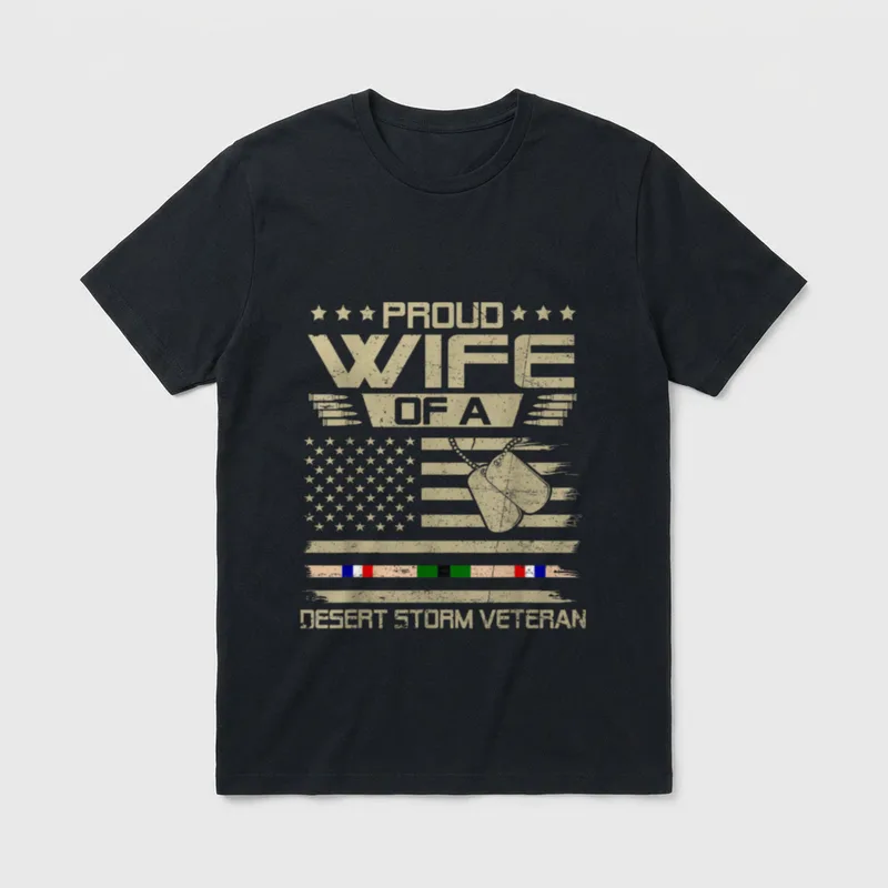 Gulf War Veteran Wife T-Shirt – Classic T-Shirt in Black