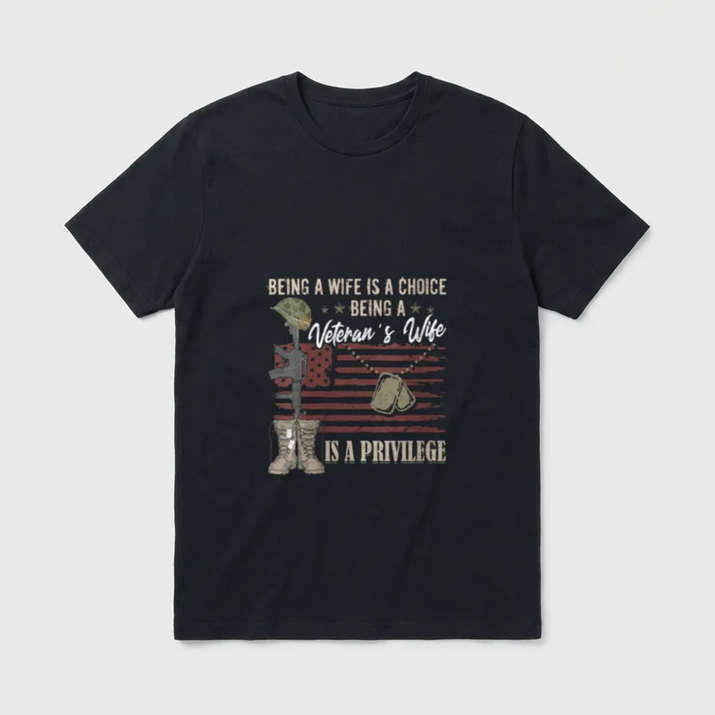 Being a Wife Is Choice Military T-Shirt – Classic T-Shirt in Black