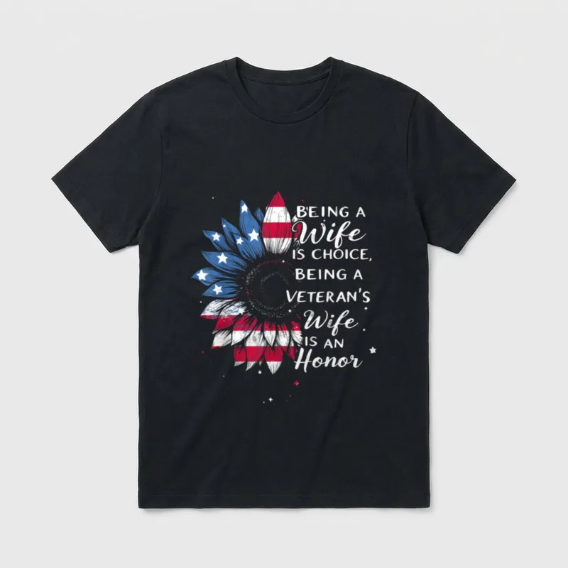 Being a Wife Is Choise Veteran's T-Shirt – Classic T-Shirt in Black