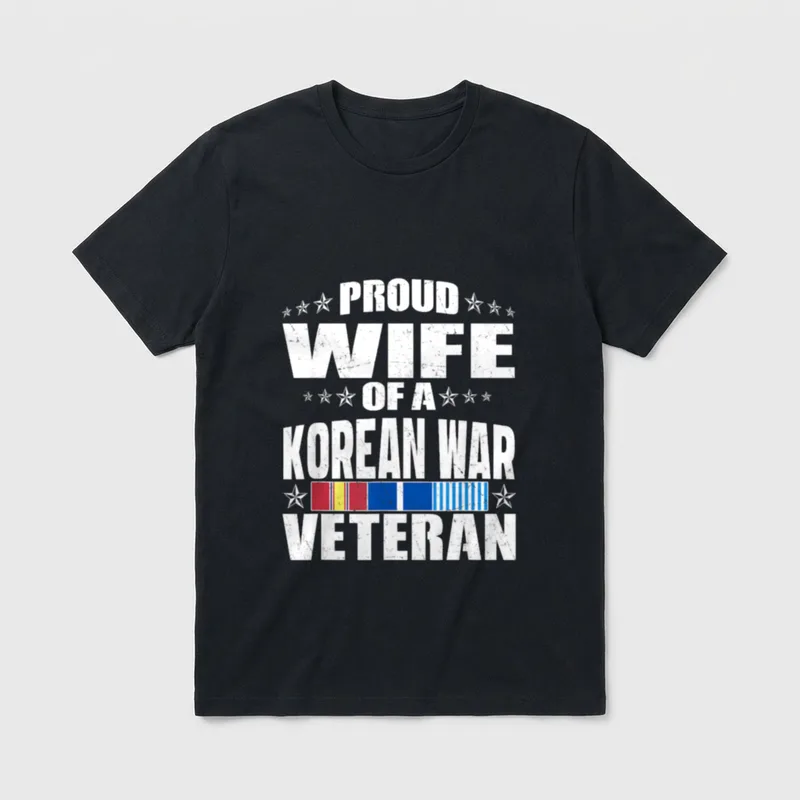 Wife of a Korean War Military T-Shirt – Classic T-Shirt in Black