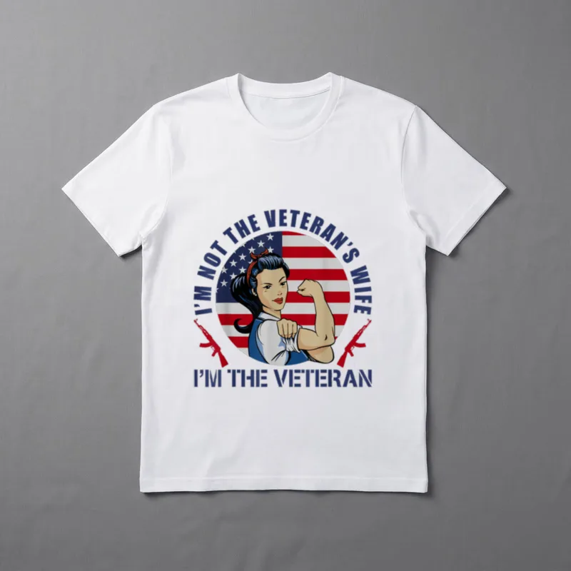 I'm Not the Veteran's Wife Female T-Shirt – Classic T-Shirt in Black