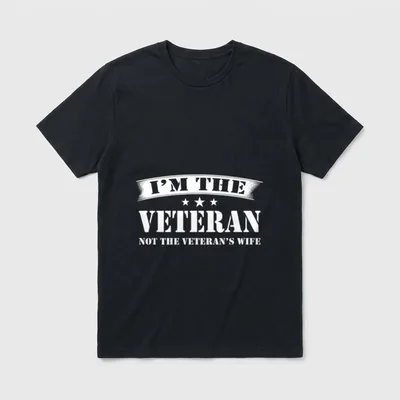 I'm the Veteran Not Veteran's Lightweight T-Shirt – Classic T-Shirt in Black