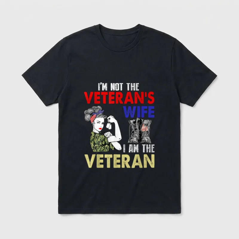 I'm Not the Veteran's Wife Military T-Shirt – Classic T-Shirt in Black