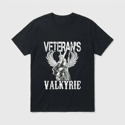 Veteran Odin Valkyrie Husband Wife T-Shirt – Classic T-Shirt in Black