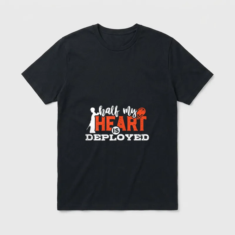 Proud Military Wife Husband Soldier Veteran T-Shirt – Classic T-Shirt in Black