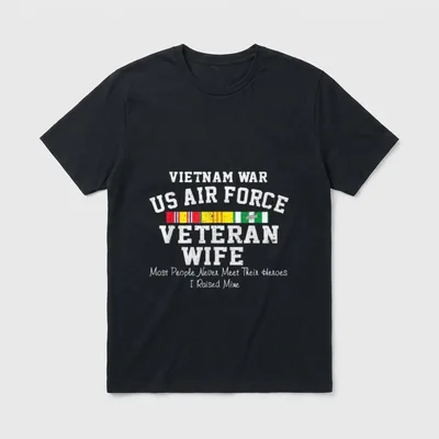 Vietnam War Us Air Force Wife T-Shirt – Classic T-Shirt in Black