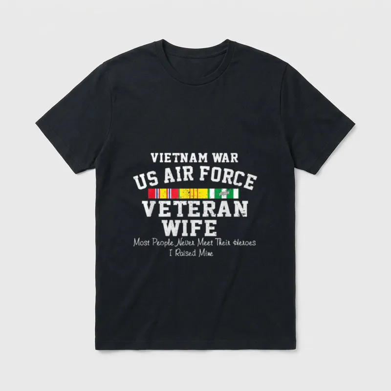 Vietnam War Us Air Force Wife T-Shirt – Classic T-Shirt in Black