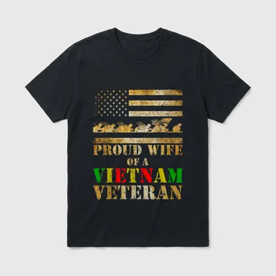 Proud Wife of a Vietnam Lightweight T-Shirt – Classic T-Shirt in Black