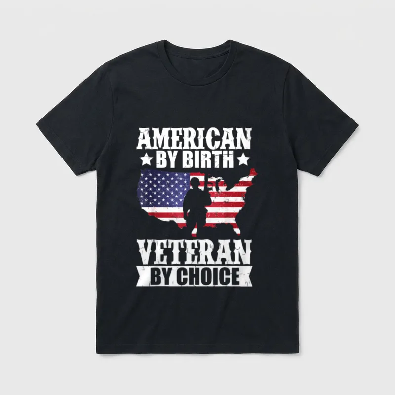 US Flag Veteran Pride T-Shirt – Classic T-Shirt in Black