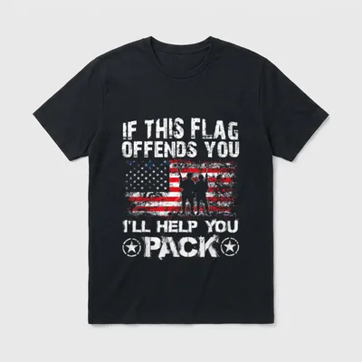 Patriotic Veteran T-Shirt – Classic T-Shirt in Black