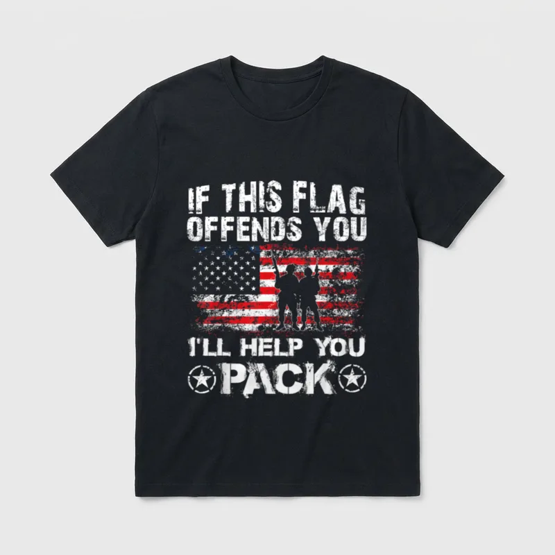 Patriotic Veteran T-Shirt – Classic T-Shirt in Black