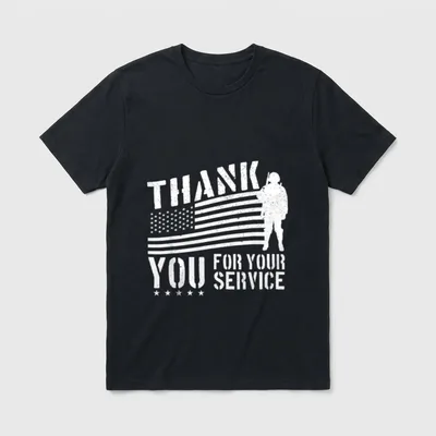 Military Service Appreciation T-Shirt – Classic T-Shirt in Black