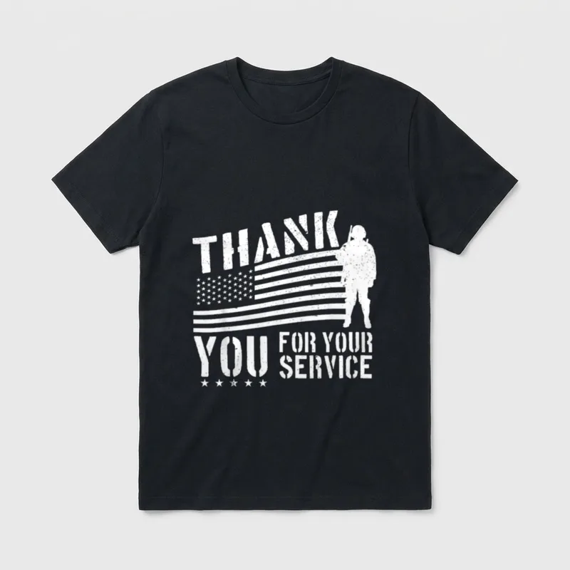 Military Service Appreciation T-Shirt – Classic T-Shirt in Black