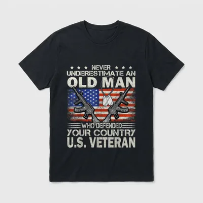 Veterans Day Patriot T-Shirt – Classic T-Shirt in Black
