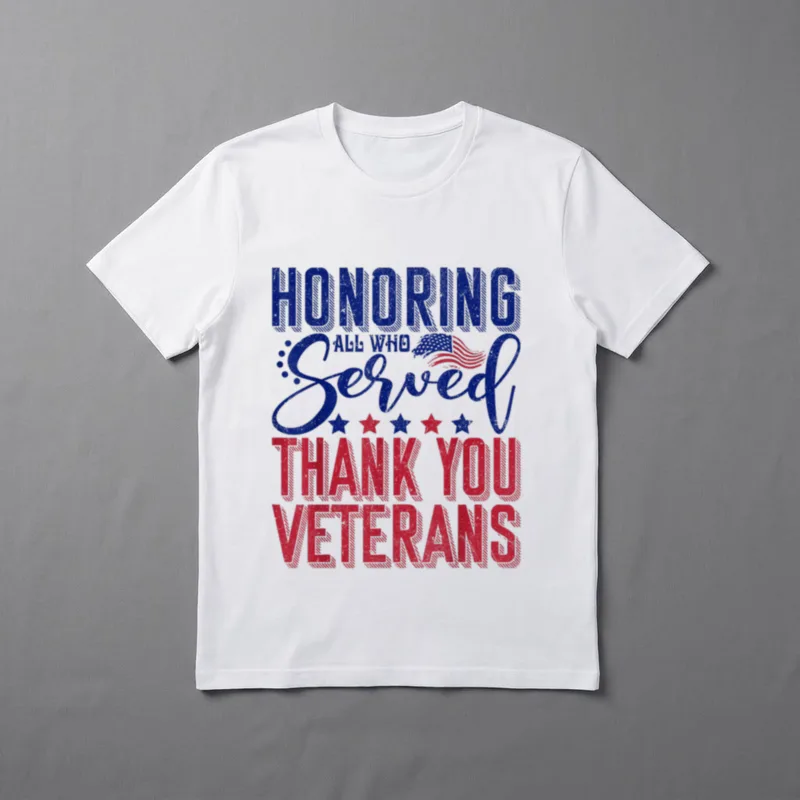 Honoring All Who Served Thank T-Shirt – Classic T-Shirt in Black