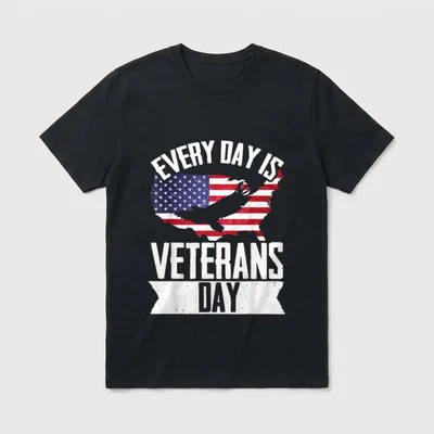 Veterans Day Patriotic Shirt T-Shirt – Classic T-Shirt in Black