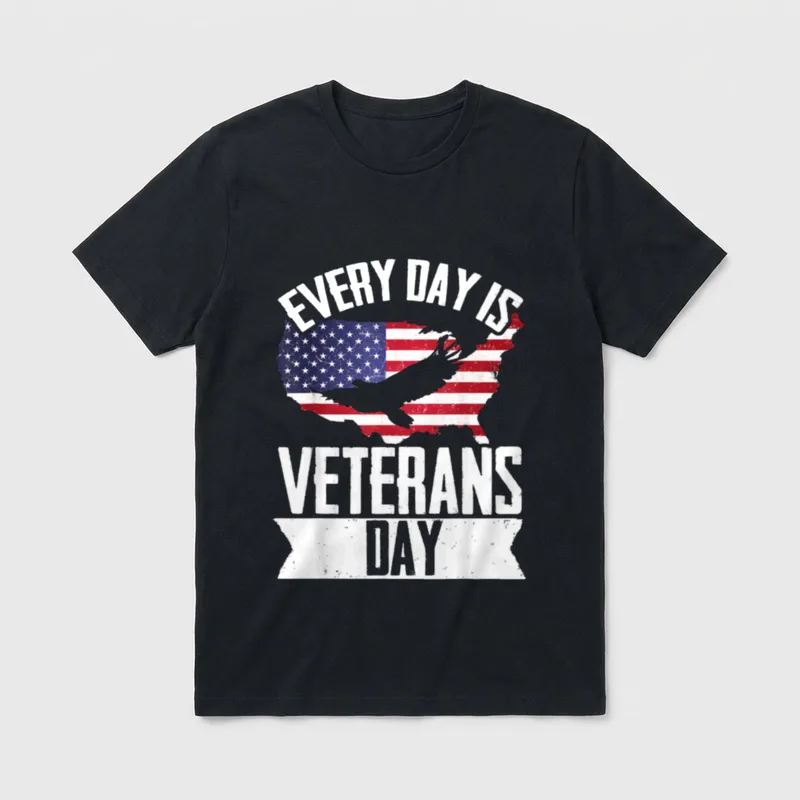 Veterans Day Patriotic Shirt T-Shirt – Classic T-Shirt in Black