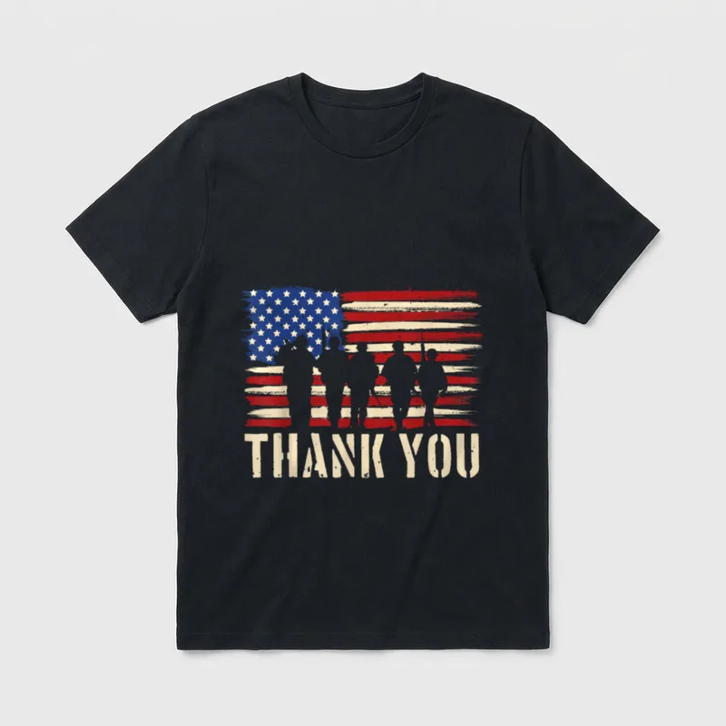Patriotic American Flag Kids T-Shirt – Classic T-Shirt in Black