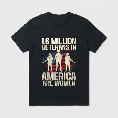 Women Veterans Awareness T-Shirt – Classic T-Shirt in Black
