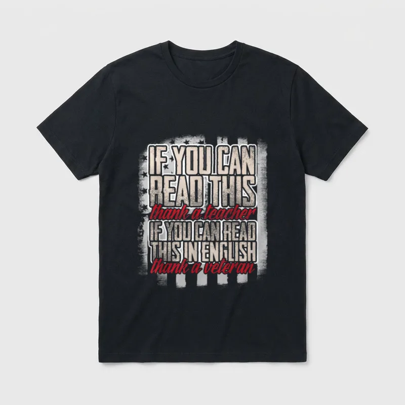 Veterans Day Teacher T-Shirt – Classic T-Shirt in Black