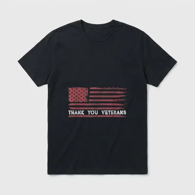 Military Appreciation Thank You T-Shirt – Classic T-Shirt in Black