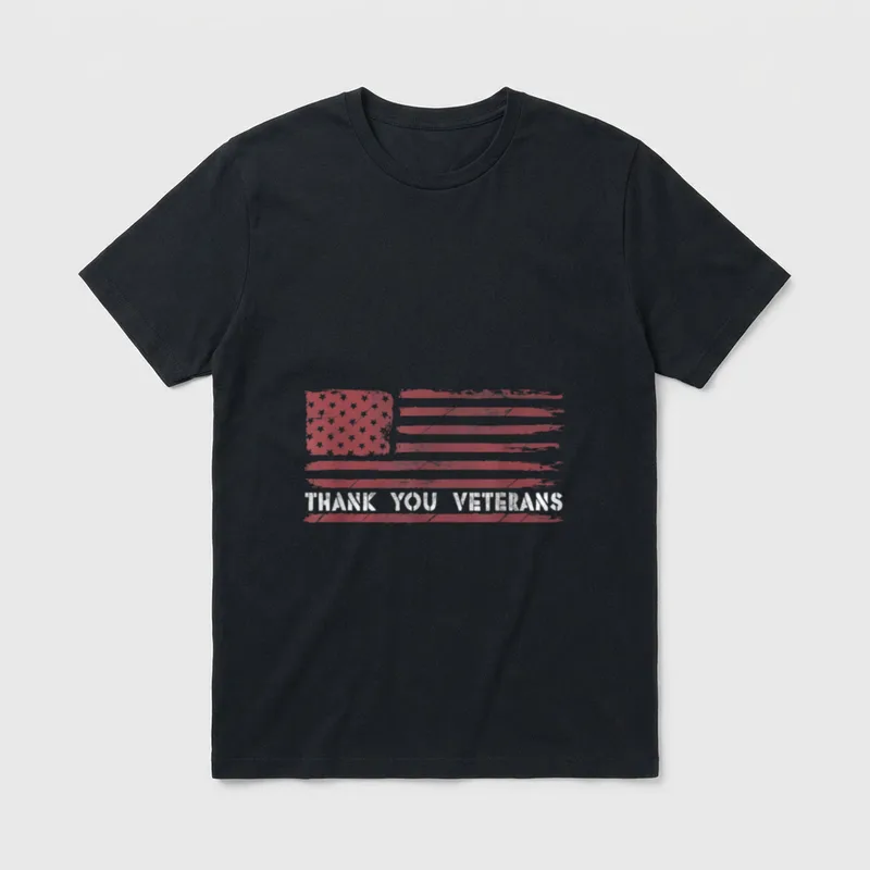 Military Appreciation Thank You T-Shirt – Classic T-Shirt in Black