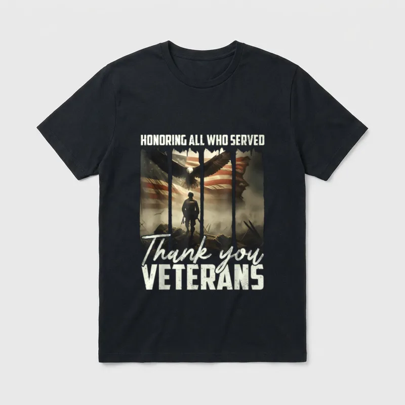 Honoring Veterans Day T-Shirt – Classic T-Shirt in Black