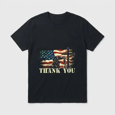 Military Appreciation Veteran T-Shirt – Classic T-Shirt in Black