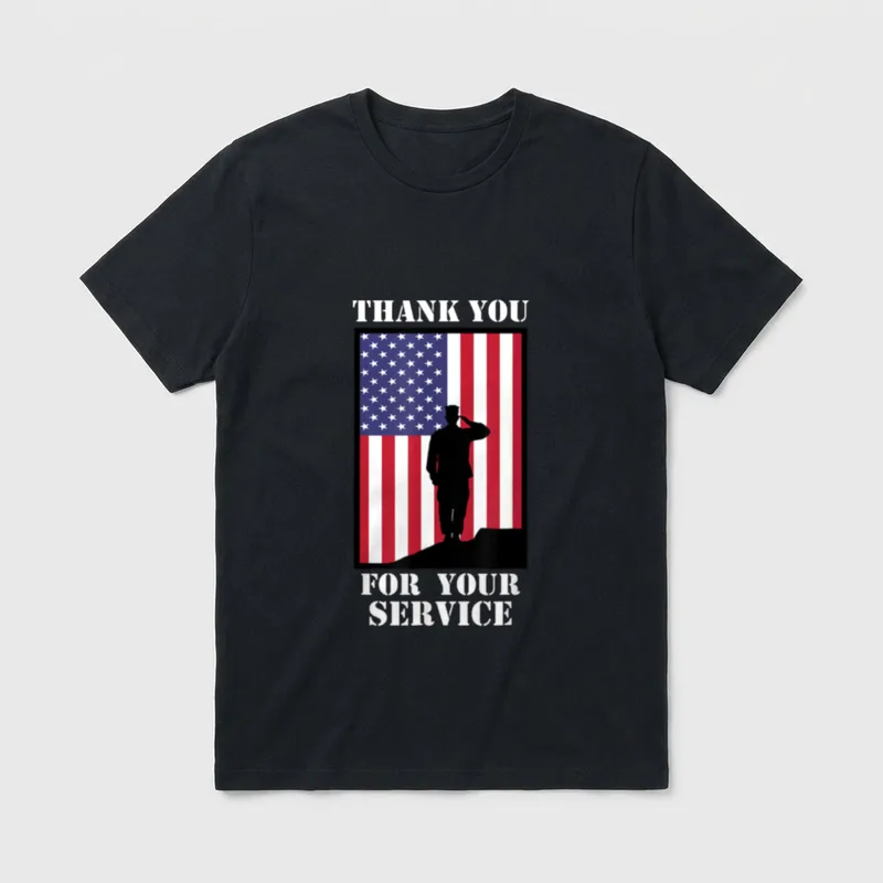 Thank You for Your Service Show T-Shirt – Classic T-Shirt in Black