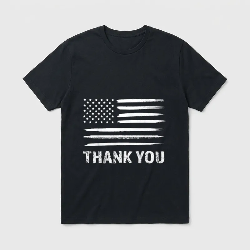 Thank You Veterans Veterans Veterans Day Shirts T-Shirt – Classic T-Shirt in Black