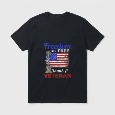Military Support Freedom Isn't T-Shirt – Classic T-Shirt in Black
