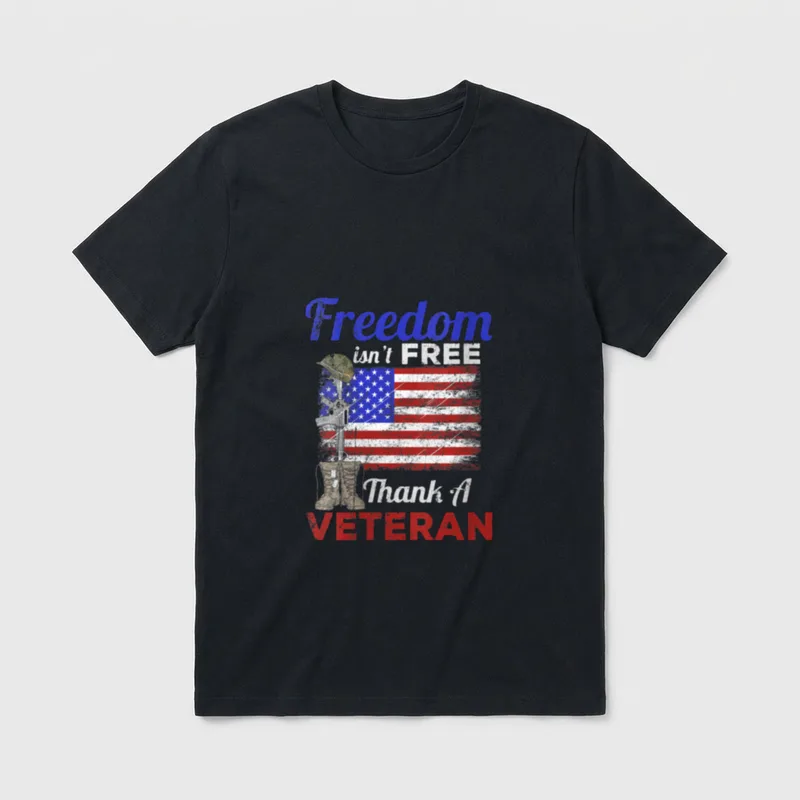 Military Support Freedom Isn't T-Shirt – Classic T-Shirt in Black