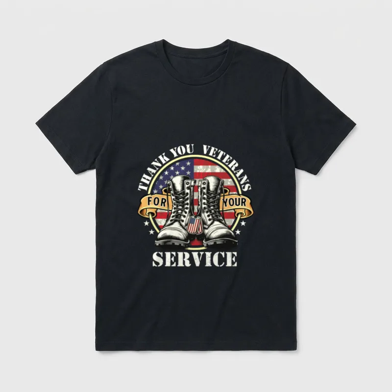 Thank you Veterans Veterans Day Shirts T-Shirt – Classic T-Shirt in Black