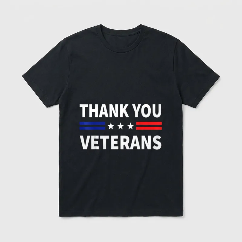 Thank You Veterans Veterans Thank T-Shirt – Classic T-Shirt in Black