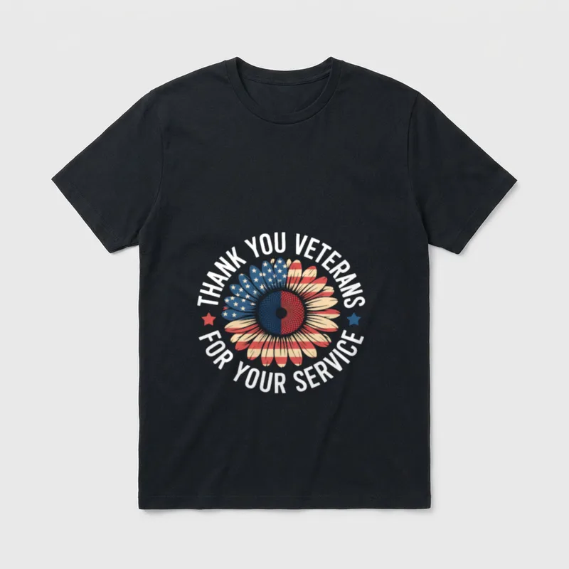 Thank You Veterans for Your Appreciation T-Shirt – Classic T-Shirt in Black