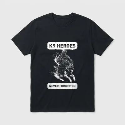 K9 Veteran Military Working Dog Flag T-Shirt – Classic T-Shirt in Black