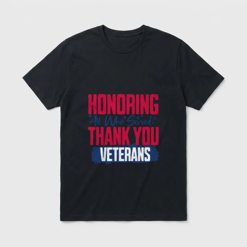 All Who Served Thank You Lightweight T-Shirt – Classic T-Shirt in Black