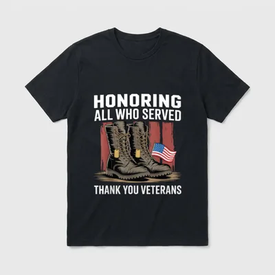 All Who Served Thank You Classic T-Shirt – Classic T-Shirt in Black