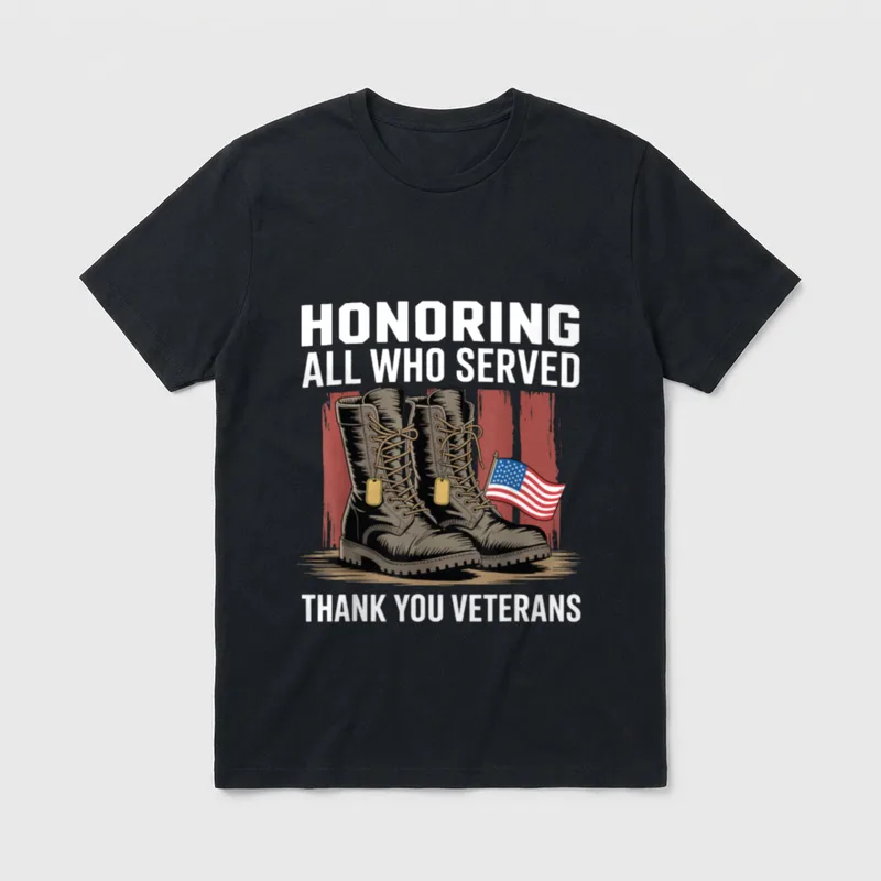 All Who Served Thank You Classic T-Shirt – Classic T-Shirt in Black