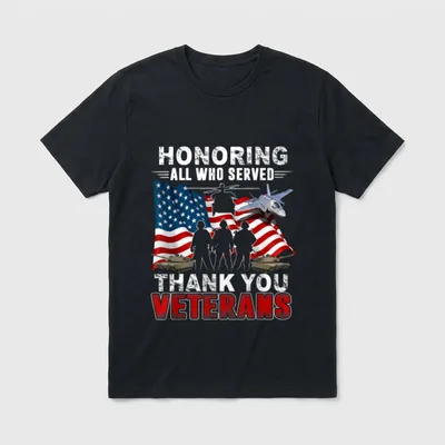 All Who Served Thank You Show T-Shirt – Classic T-Shirt in Black