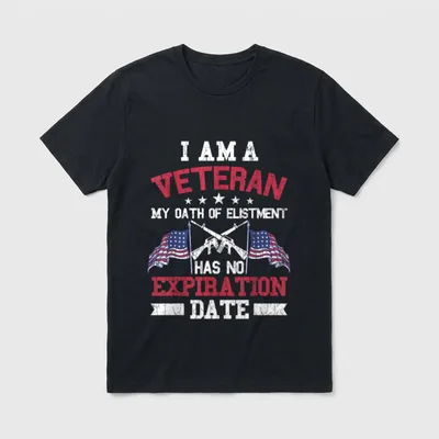 I'm a Veteran My Oath T-Shirt – Classic T-Shirt in Black