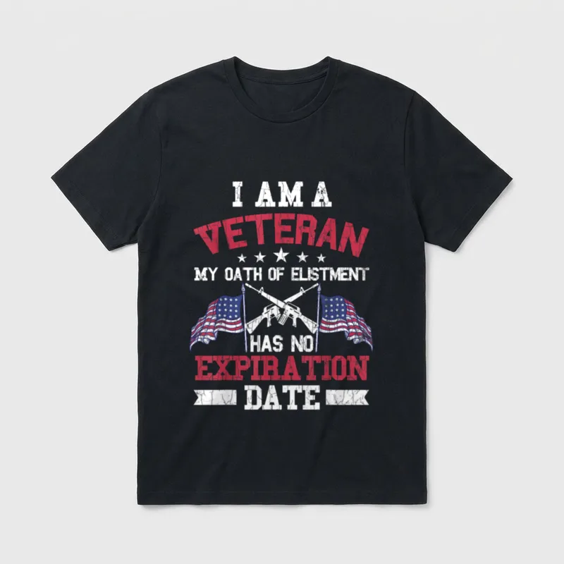 I'm a Veteran My Oath T-Shirt – Classic T-Shirt in Black