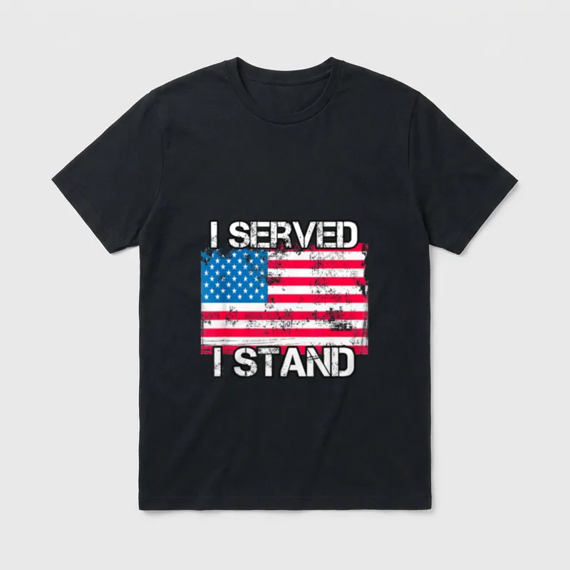 I Served Stand Veteran's Day National T-Shirt – Classic T-Shirt in Black