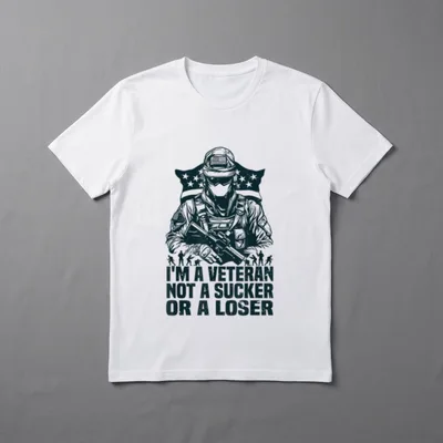 I'm a Veteran Not Sucker Day T-Shirt – Classic T-Shirt in Black