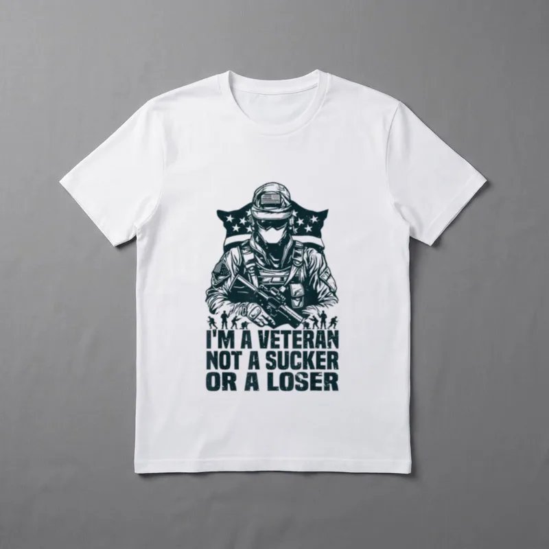 I'm a Veteran Not Sucker Day T-Shirt – Classic T-Shirt in Black