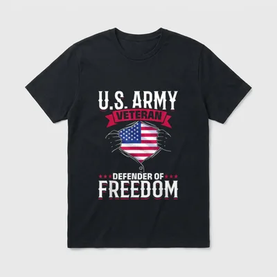 US Veteran Defender of Freedom Day T-Shirt – Classic T-Shirt in Black