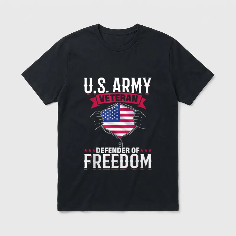 US Veteran Defender of Freedom Day T-Shirt – Classic T-Shirt in Black