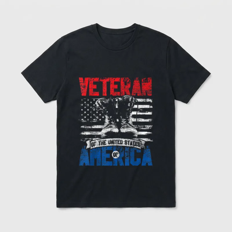Veteran of the United States America T-Shirt – Classic T-Shirt in Black