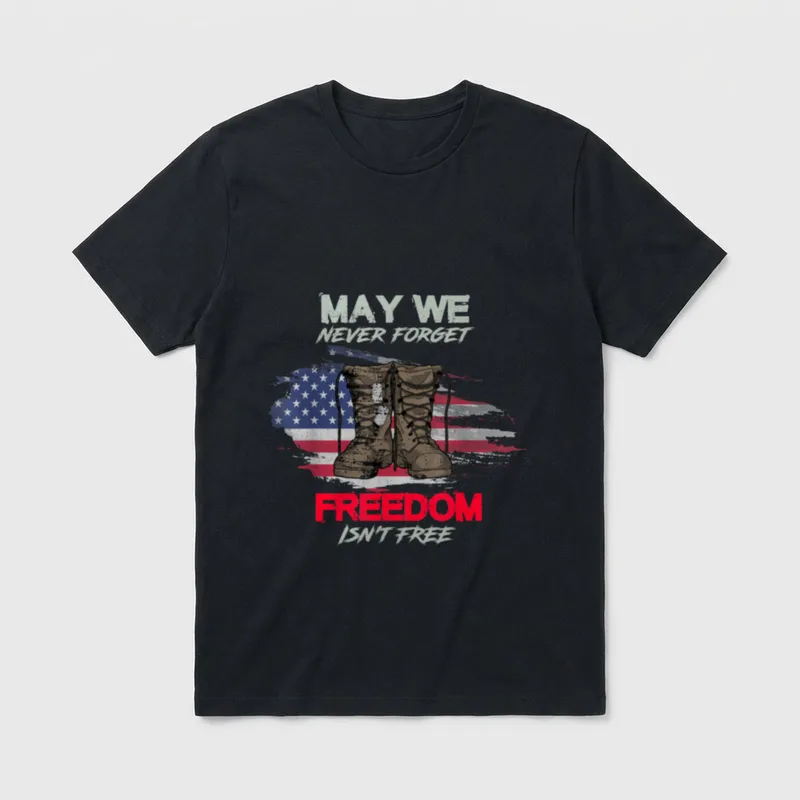 Veterans Day Military Support T-Shirt – Classic T-Shirt in Black